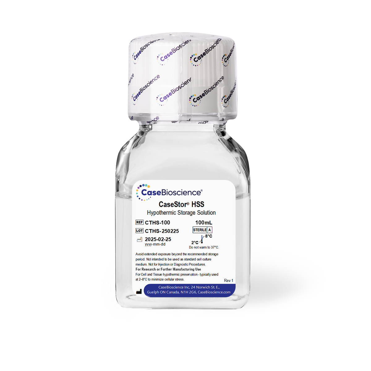 CaseStor HSS Hypothermic Storage Solution | Biopreservation |  CaseBioscience